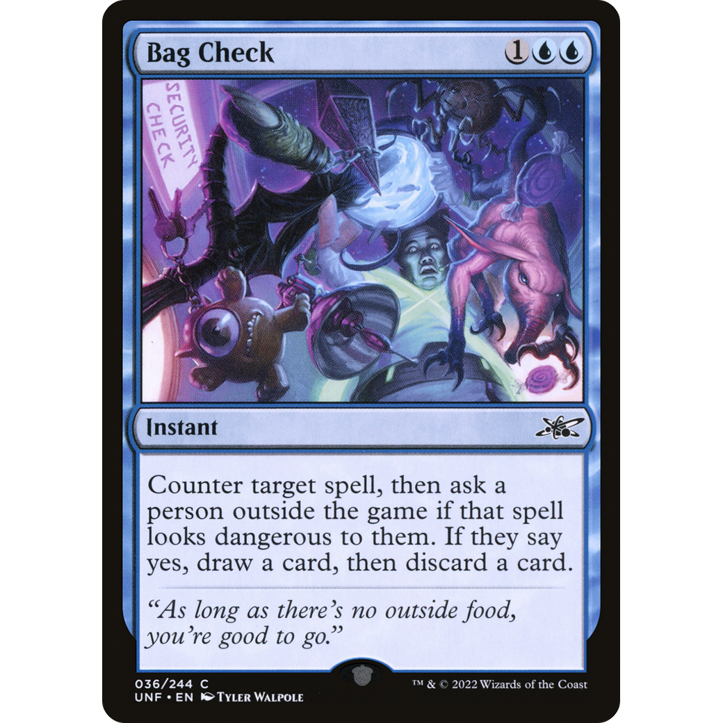 Bag Check (UNF-036) - Unfinity