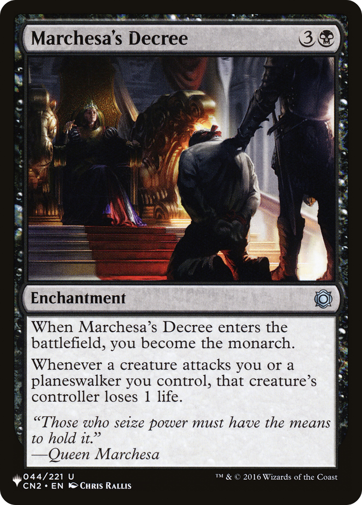 Marchesa's Decree (LIST-044/221) - The List