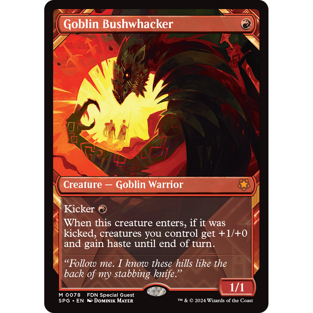 Goblin Bushwhacker (Showcase) (SPG-078) - Special Guests: (Showcase) Foil