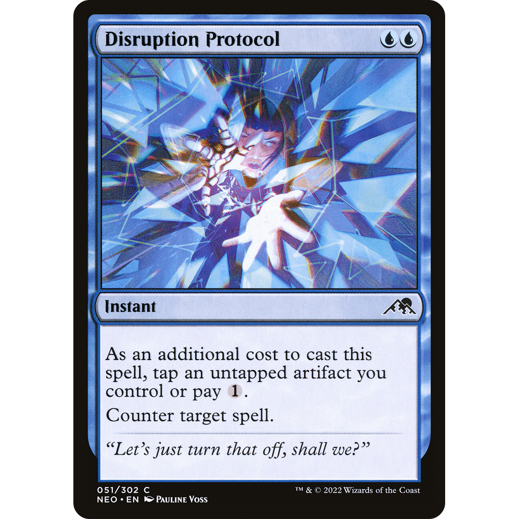 Disruption Protocol (NEO-051) - Kamigawa: Neon Dynasty