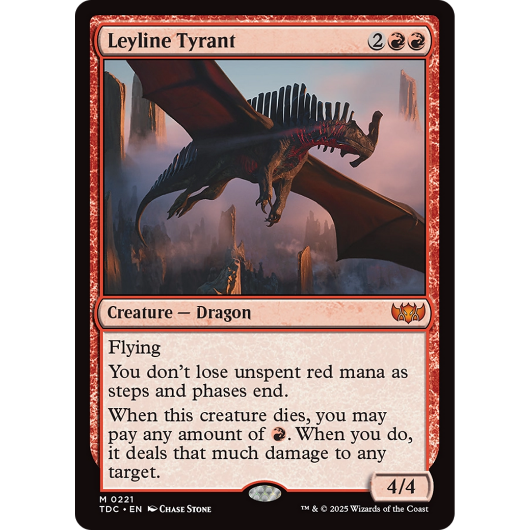 Leyline Tyrant (TDC-221) - Commander: Tarkir: Dragonstorm