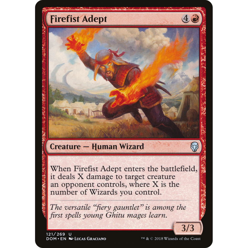 Firefist Adept (DOM-121) - Dominaria Foil