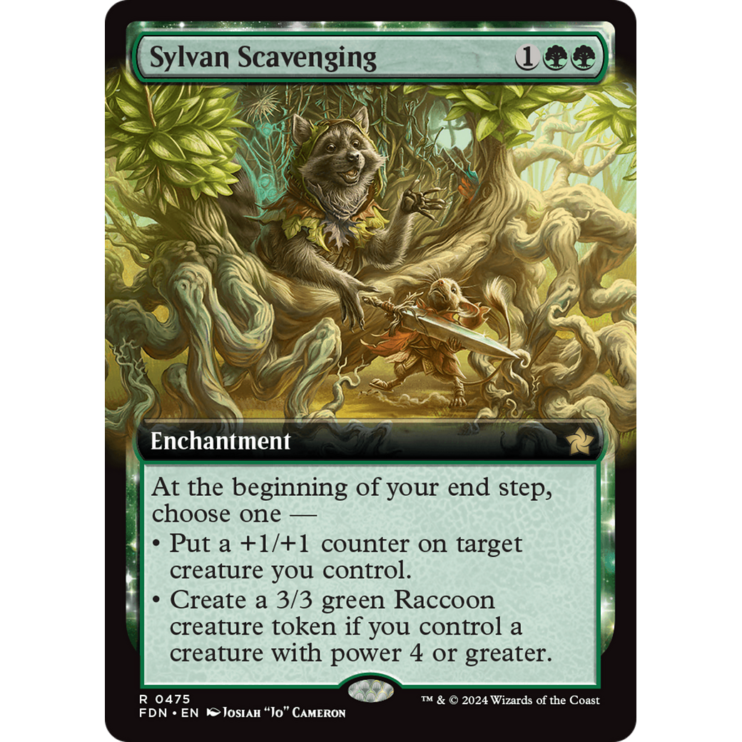 Sylvan Scavenging (FDN-475) - Foundations: (Extended Art) Foil