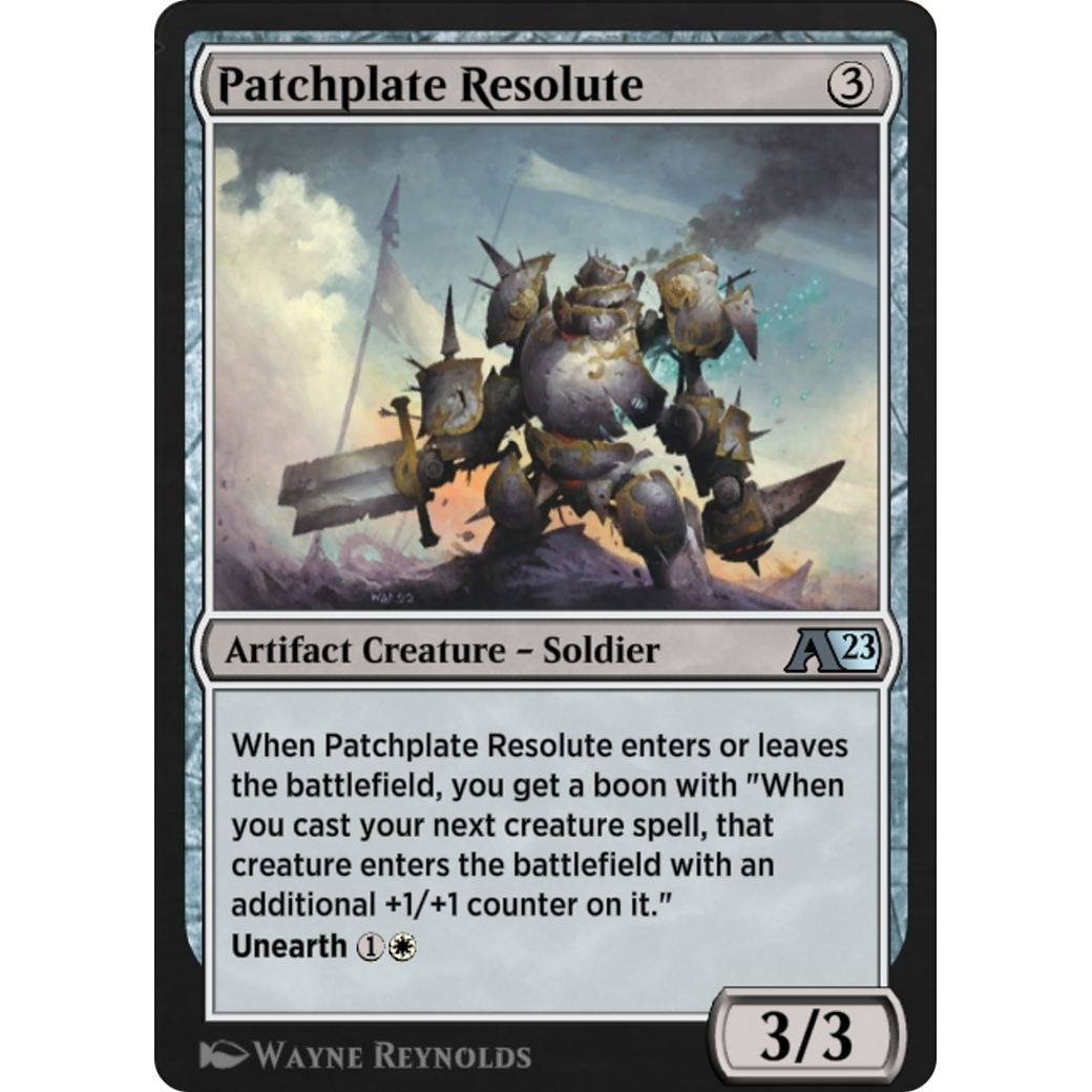 Patchplate Resolute (YBRO-028) - Alchemy: The Brothers' War