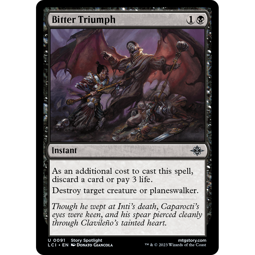Bitter Triumph (LCI-091) - The Lost Caverns of Ixalan Foil
