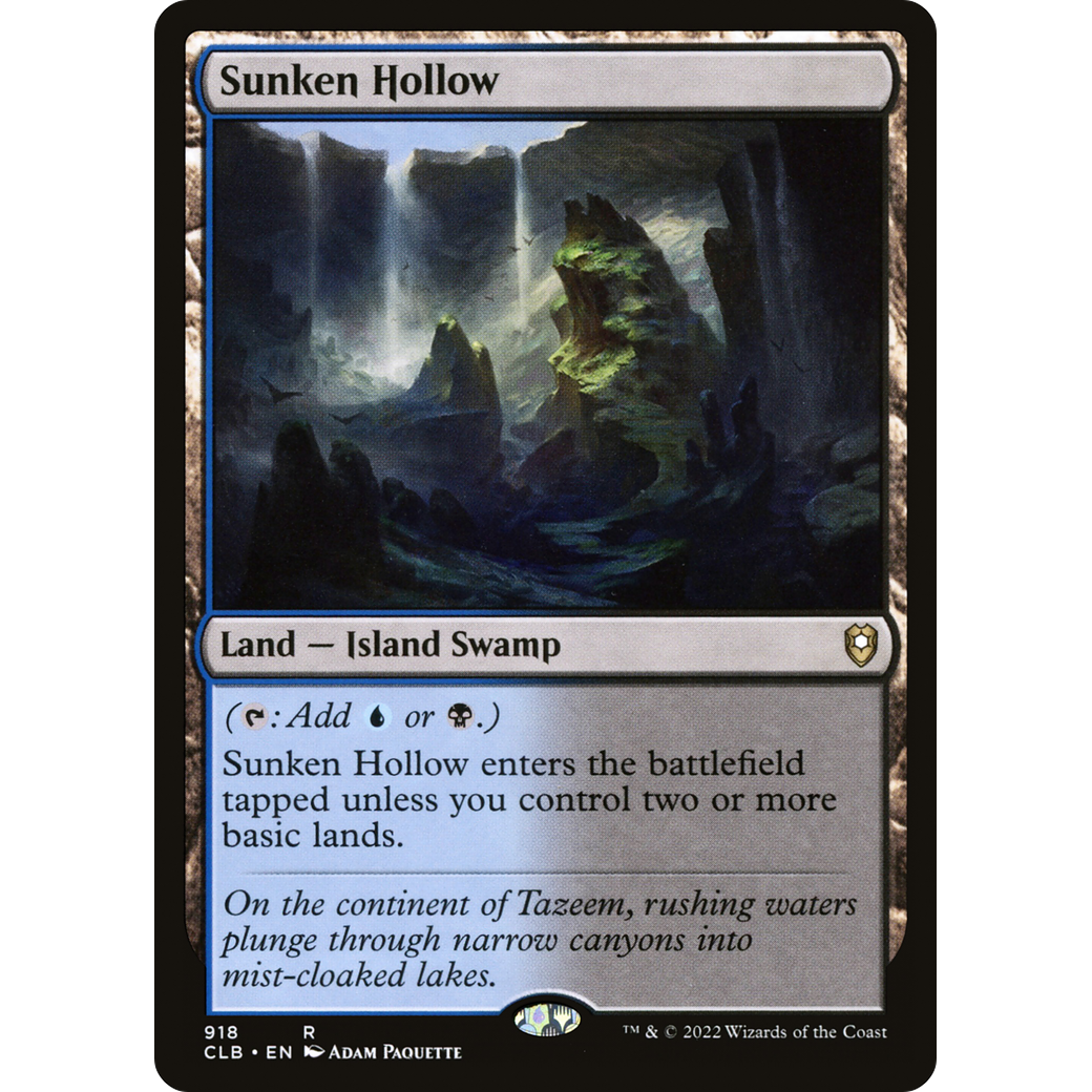 Sunken Hollow (CLB-918) - Commander Legends: Battle for Baldur's Gate