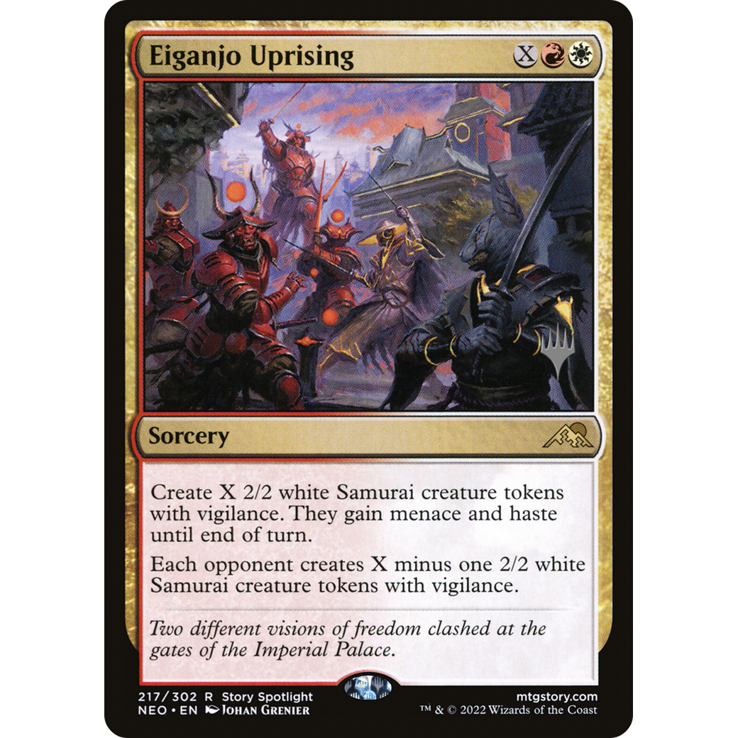 Eiganjo Uprising (PPNEO-217P) - Kamigawa: Neon Dynasty Promos
