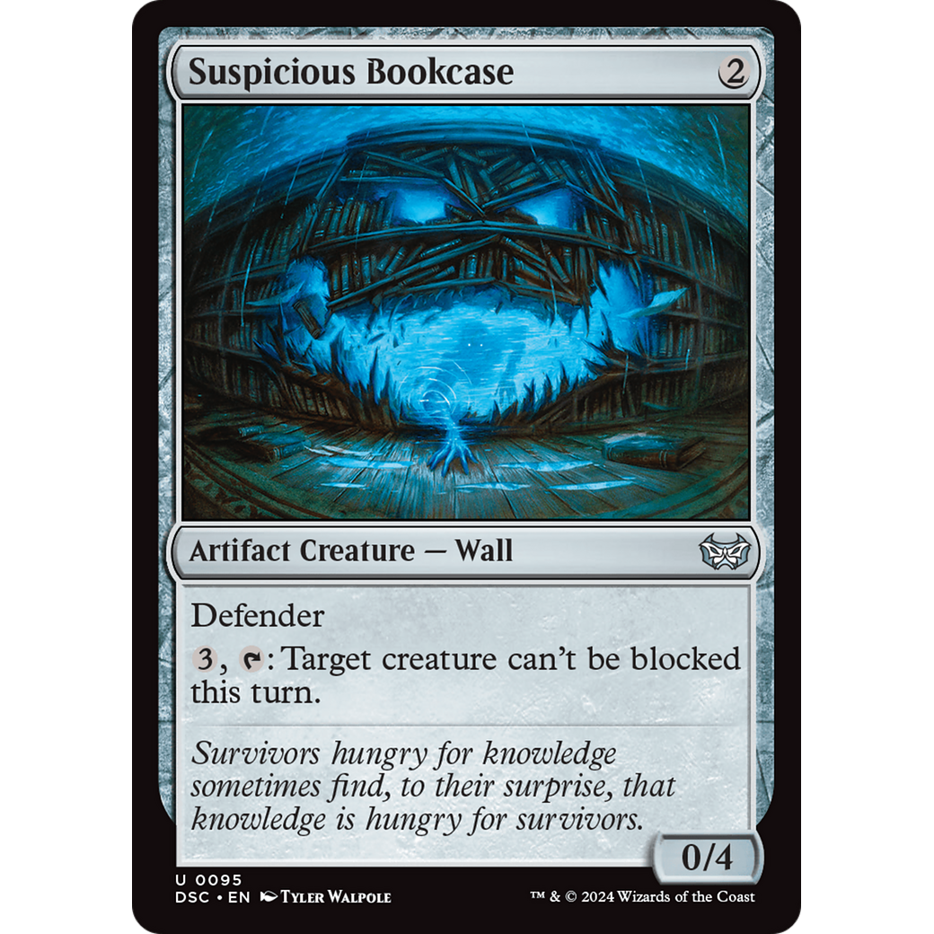 Suspicious Bookcase (DSC-095) - Duskmourn: House of Horror Commander