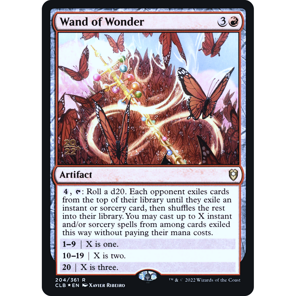 Wand of Wonder (PRE-204S) - Battle for Baldur's Gate Promos Foil