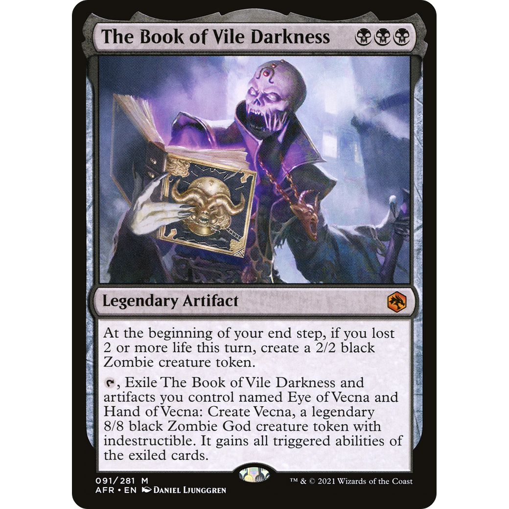 The Book of Vile Darkness (AFR-091) - Adventures in the Forgotten Realms Foil