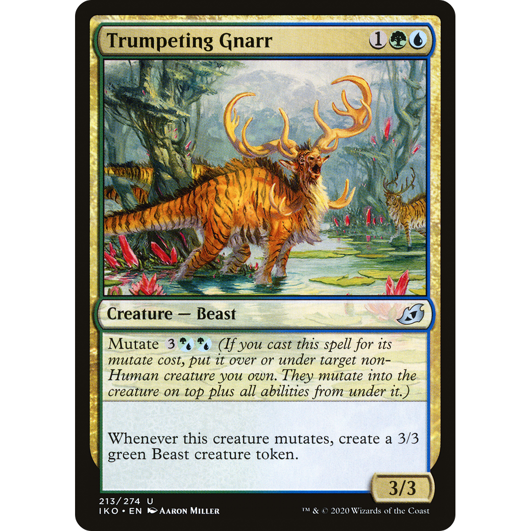 Trumpeting Gnarr (IKO-213) - Ikoria: Lair of Behemoths Foil
