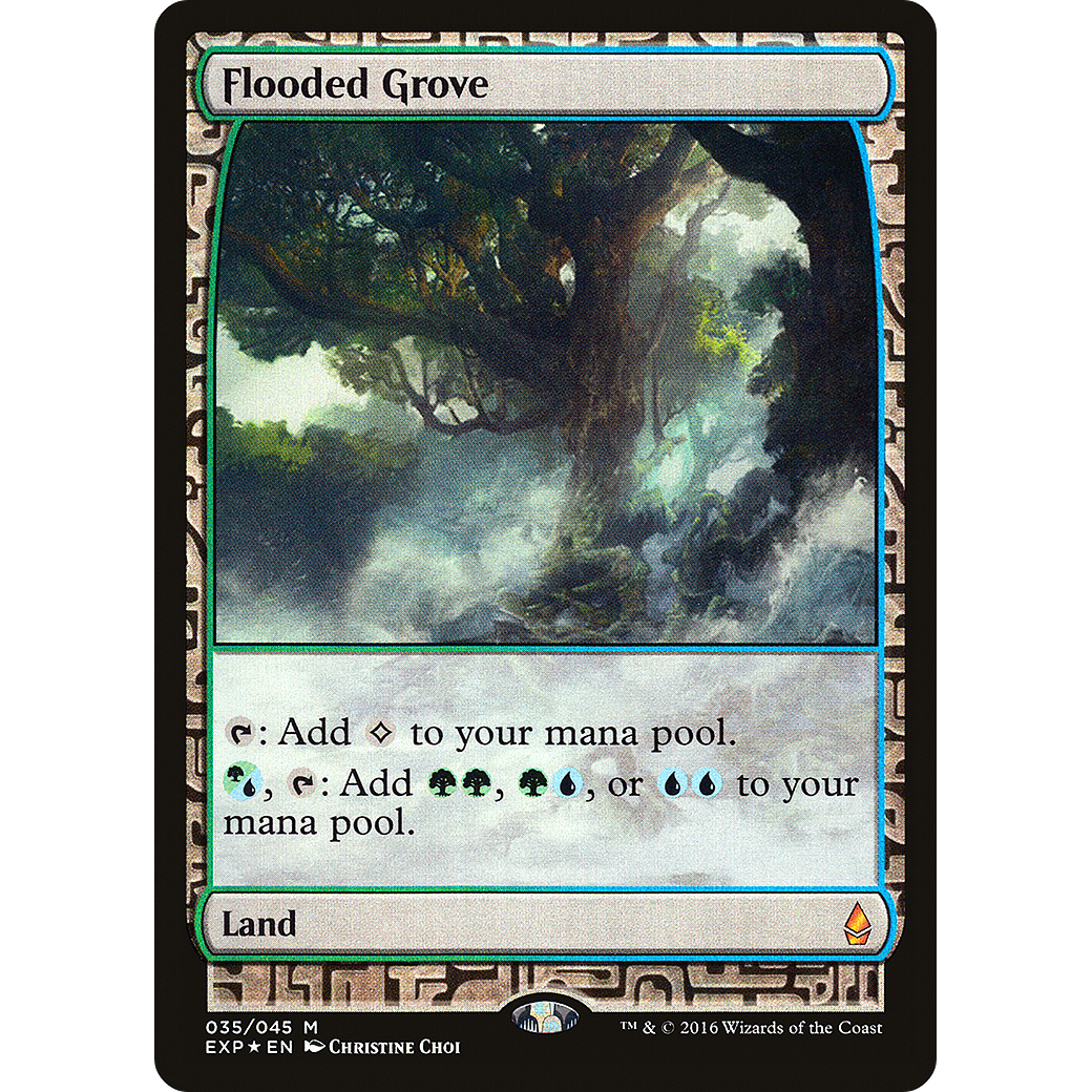 Flooded Grove (EXP-035) - Zendikar Expeditions Foil