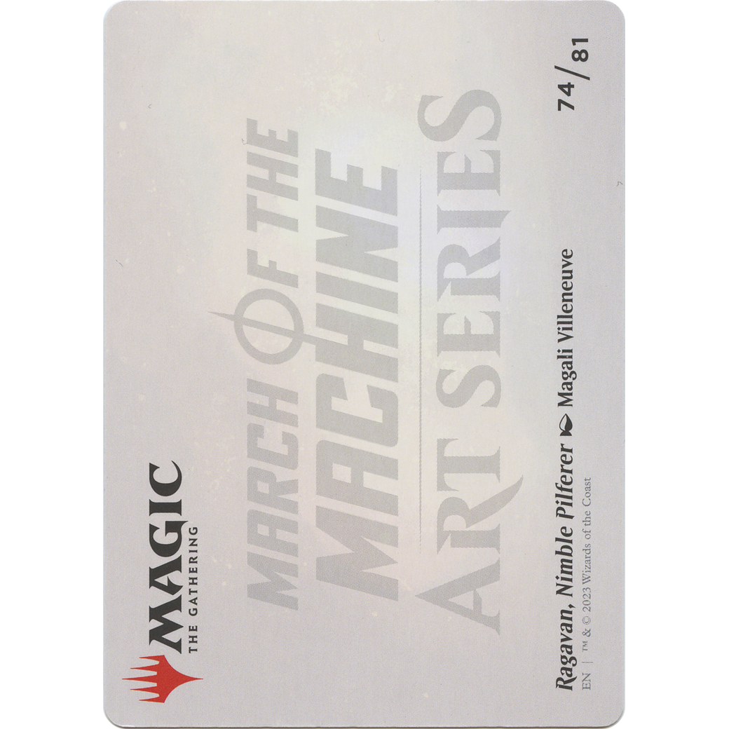 Ragavan, Nimble Pilferer // Ragavan, Nimble Pilferer (AMOM-074) - March of the Machine Art Series (Borderless) Foil