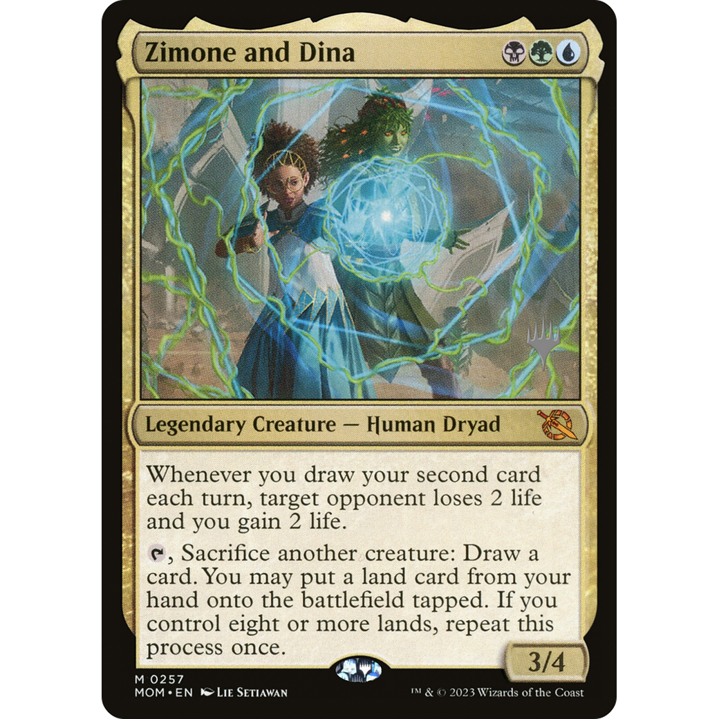 Zimone and Dina (PPMOM-257P) - March of the Machine Promos Foil