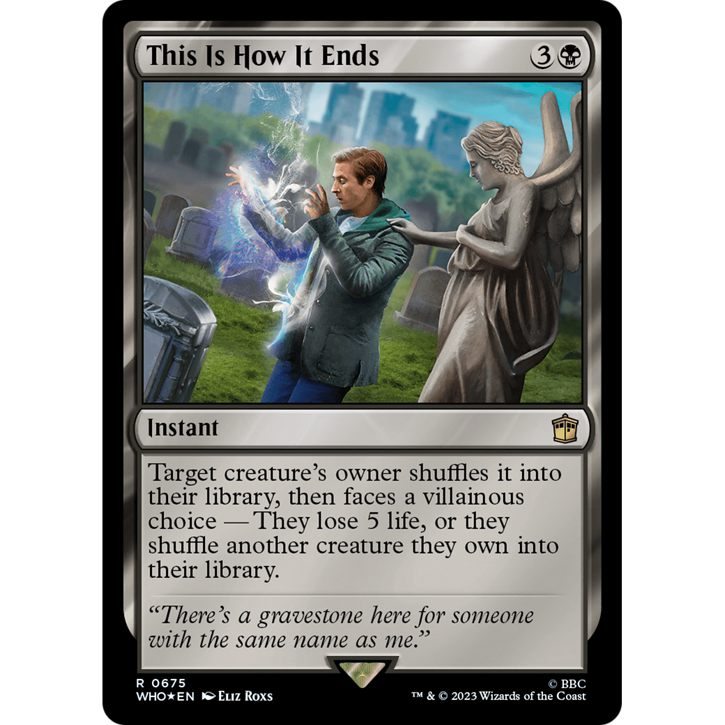 This Is How It Ends (Surge Foil) (WHO-675) - Doctor Who Foil