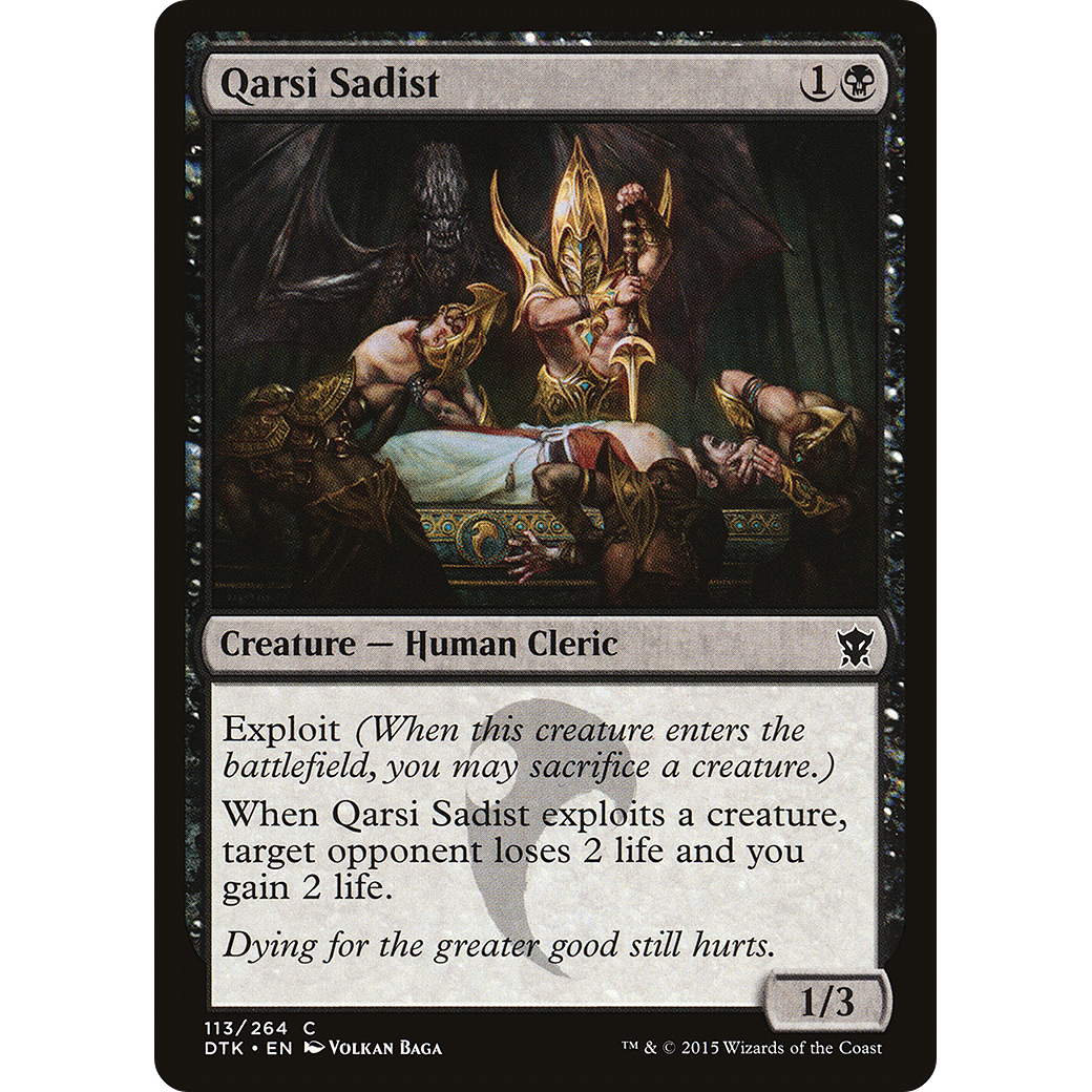 Qarsi Sadist (DTK-113) - Dragons of Tarkir