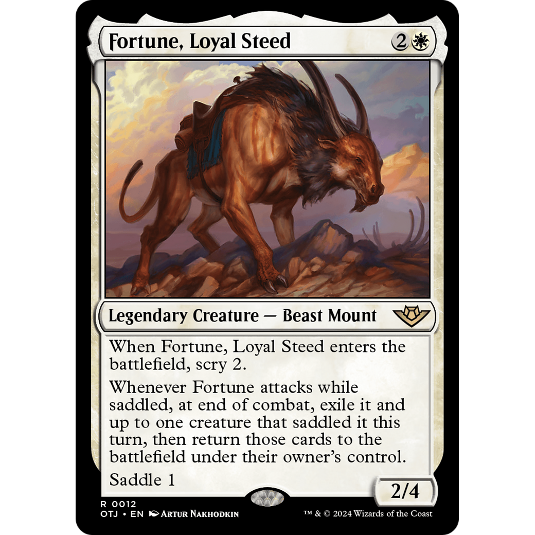 Fortune, Loyal Steed (OTJ-012) - Outlaws of Thunder Junction Foil