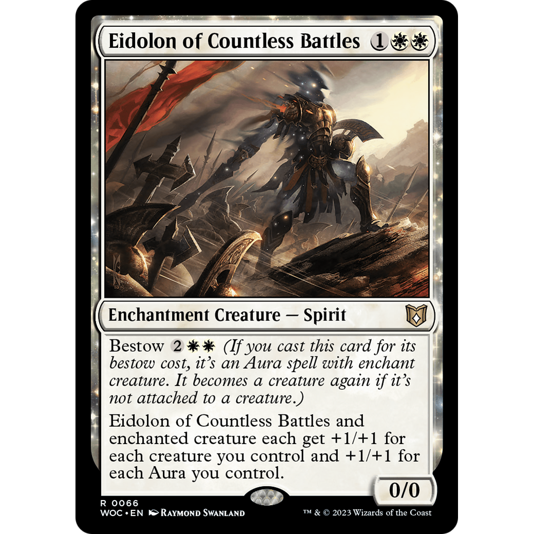Eidolon of Countless Battles (WOC-066) - Wilds of Eldraine Commander: (enchantment)