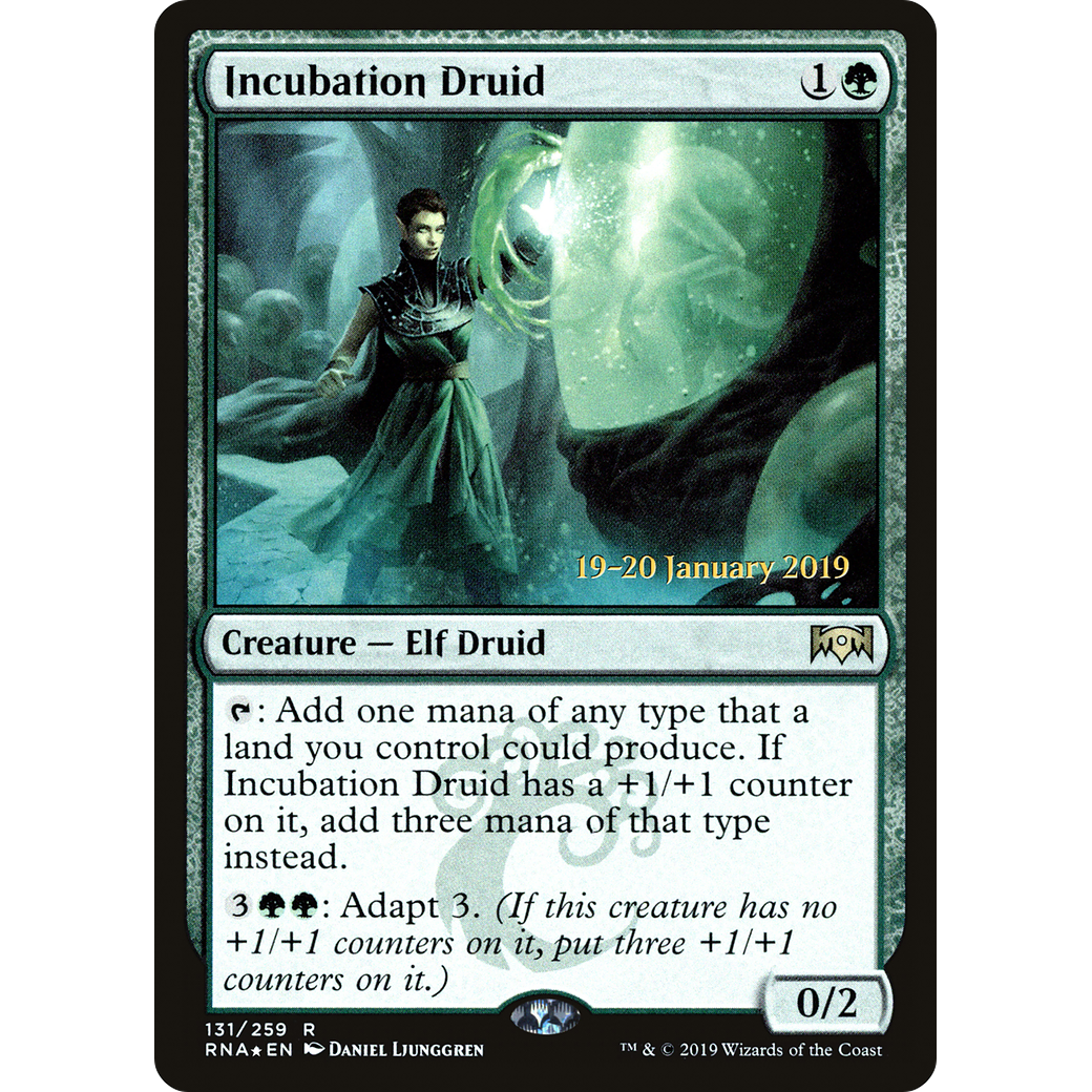 Incubation Druid (PRE-131) - Ravnica Allegiance Promos Foil
