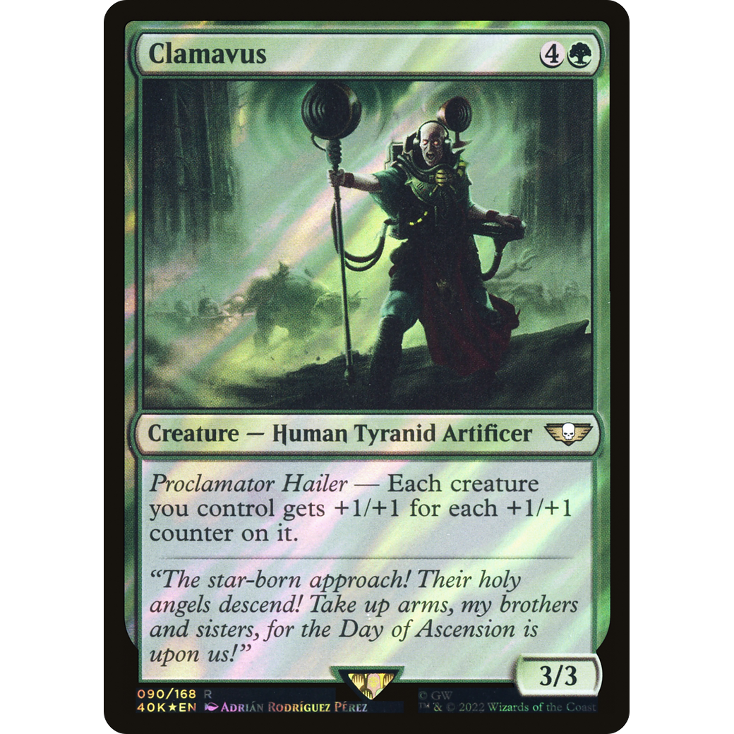 Clamavus (40K-090) - Warhammer 40,000 Commander Foil