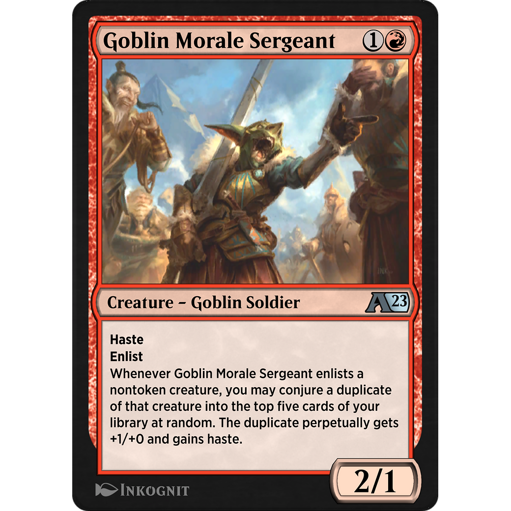 Goblin Morale Sergeant (YDMU-014) - Alchemy: Dominaria