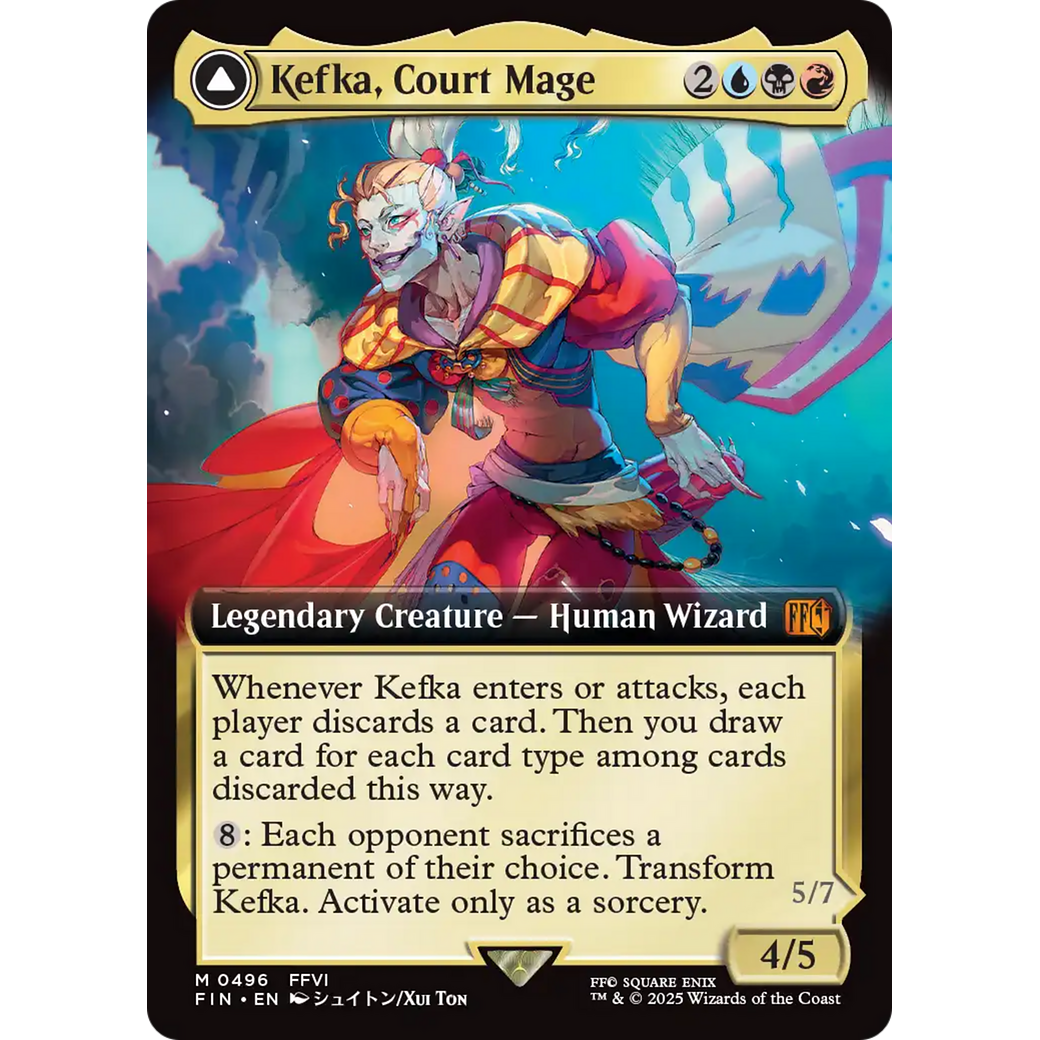 Kefka, Court Mage (Extended Art) (FIN-496) - FINAL FANTASY: (Extended Art) Foil