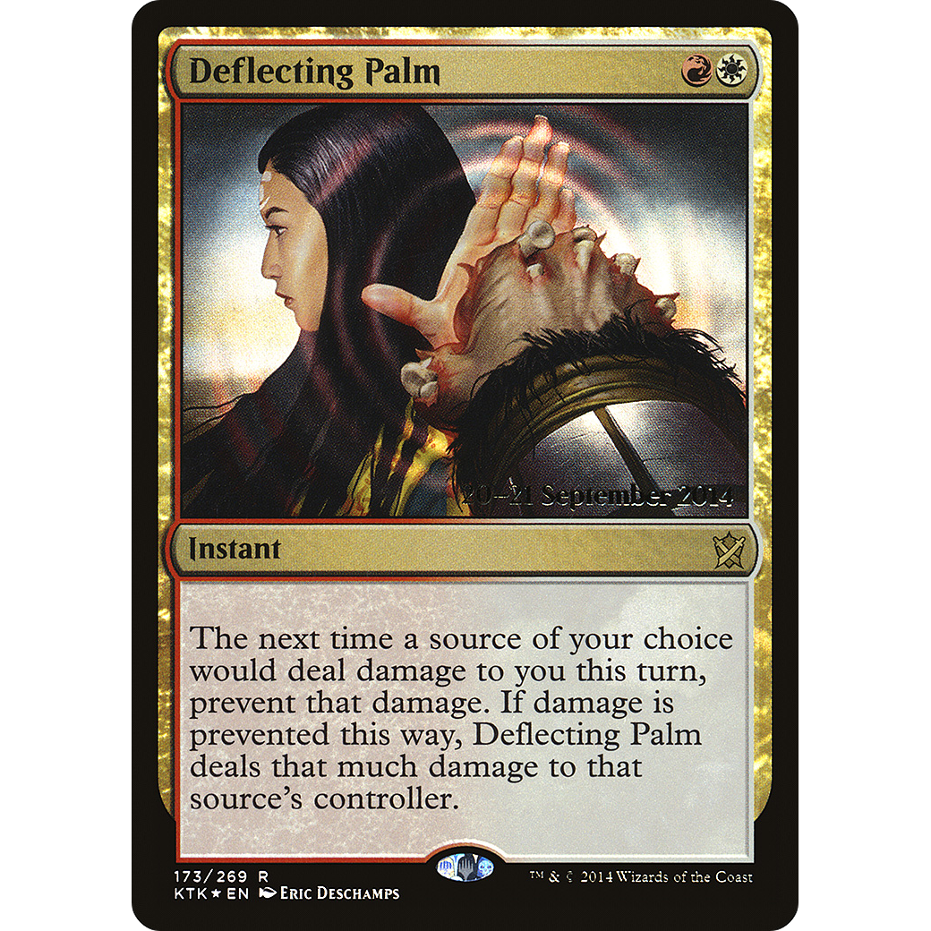 Deflecting Palm (PRE-173) - Khans of Tarkir Promos Foil