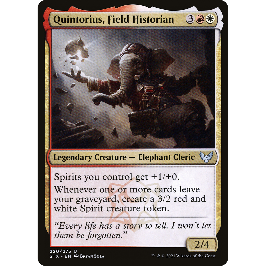 Quintorius, Field Historian (STX-220) - Strixhaven: School of Mages Foil