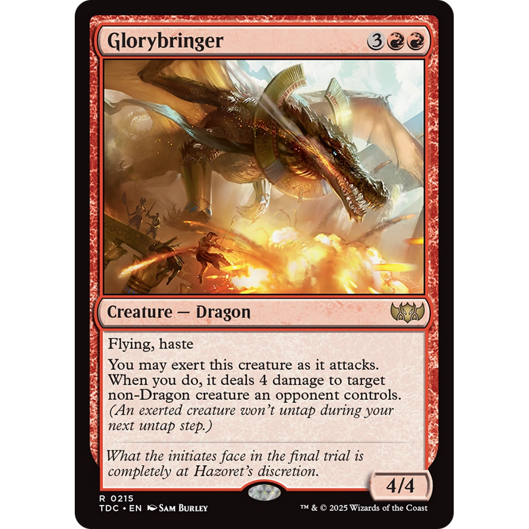 Glorybringer (TDC-215) - Commander: Tarkir: Dragonstorm