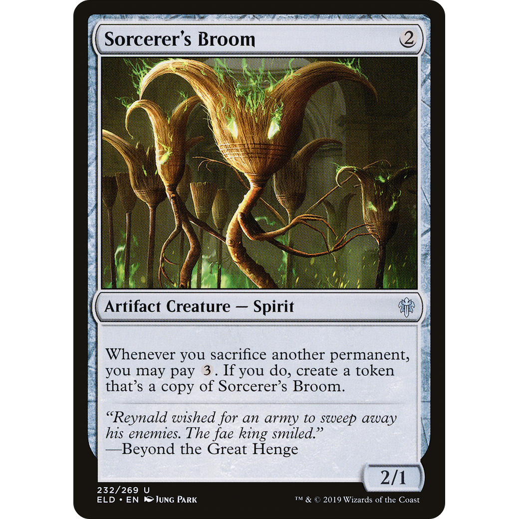 Sorcerer's Broom (ELD-232) - Throne of Eldraine Foil