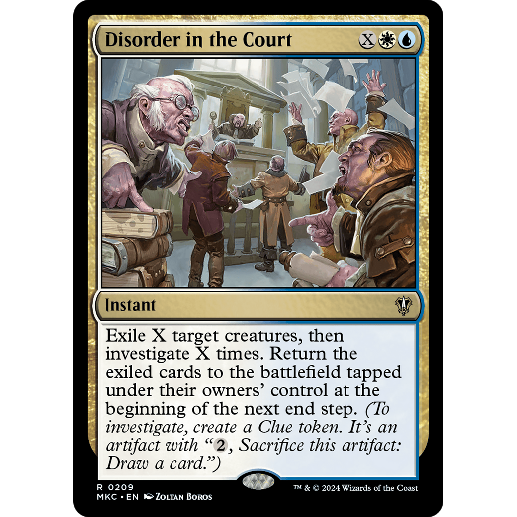 Disorder in the Court (MKC-209) - Murders at Karlov Manor Commander