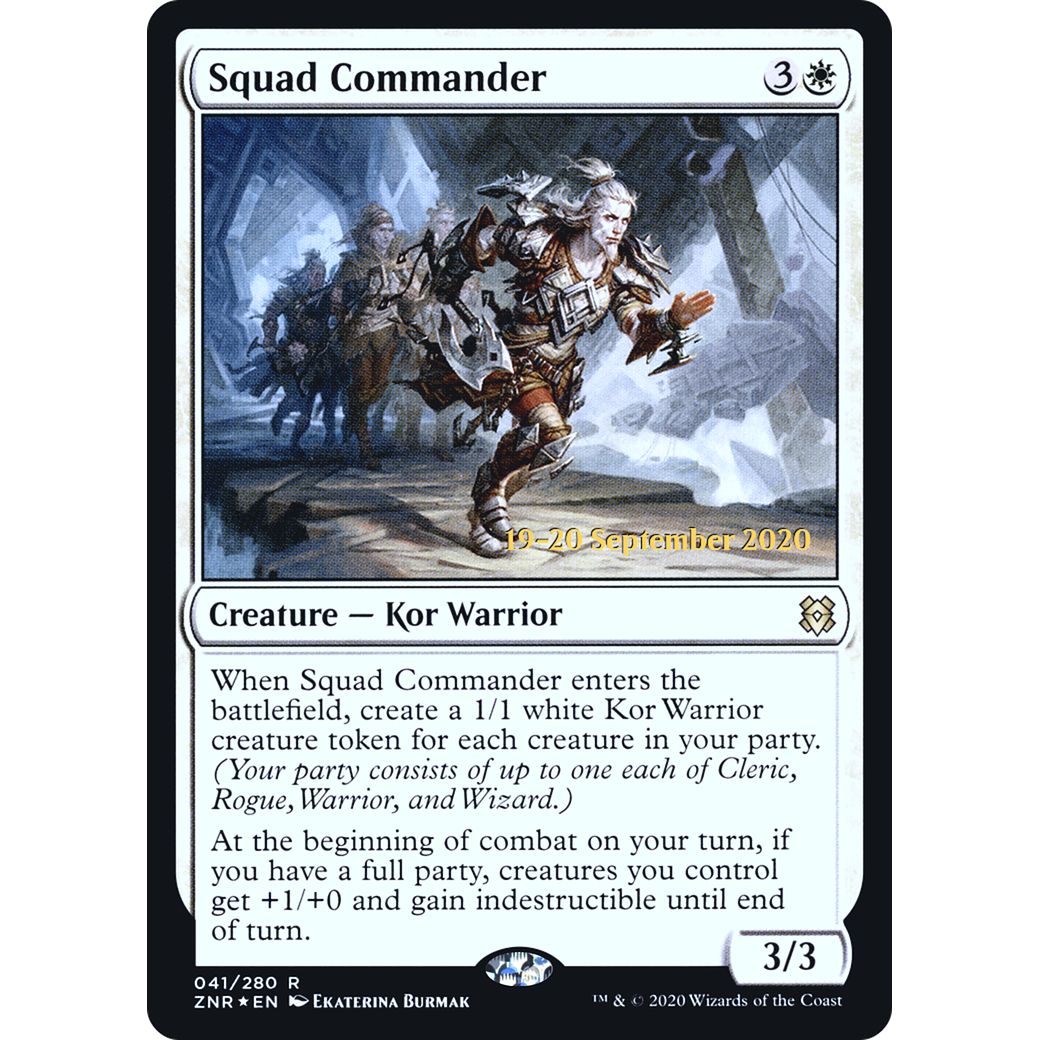 Squad Commander (PRE-041) - Zendikar Rising Promos Foil