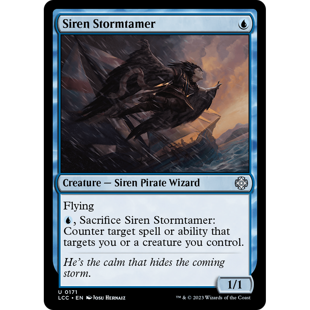 Siren Stormtamer (LCC-171) - The Lost Caverns of Ixalan Commander