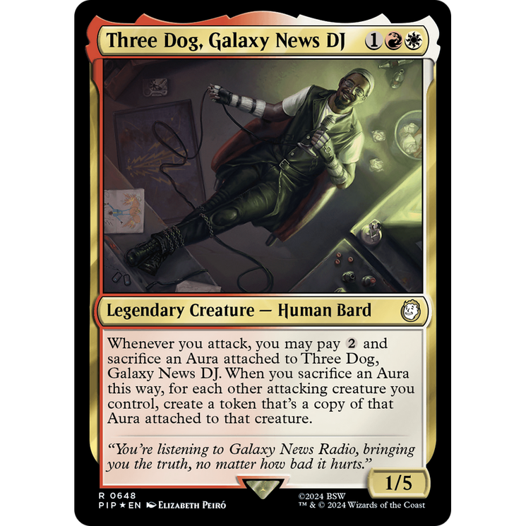 Three Dog, Galaxy News DJ (PIP-648) - Fallout Foil