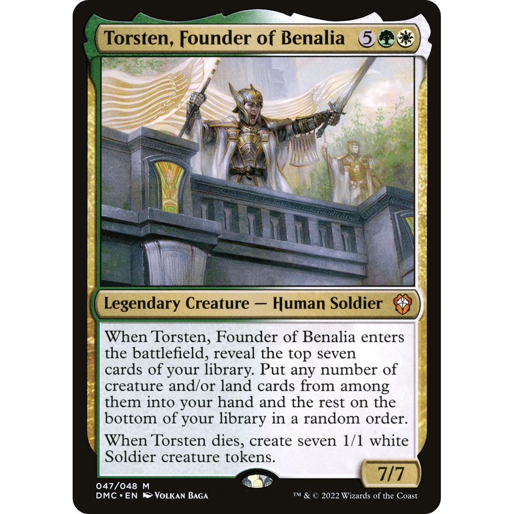 Torsten, Founder of Benalia (DMC-047) - Dominaria United Commander