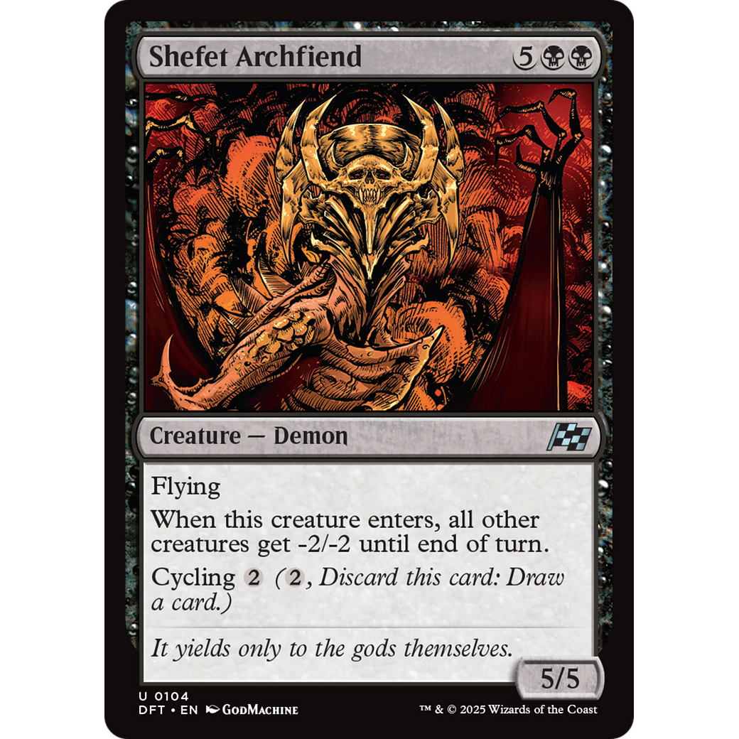 Shefet Archfiend (DFT-104) - Aetherdrift Foil