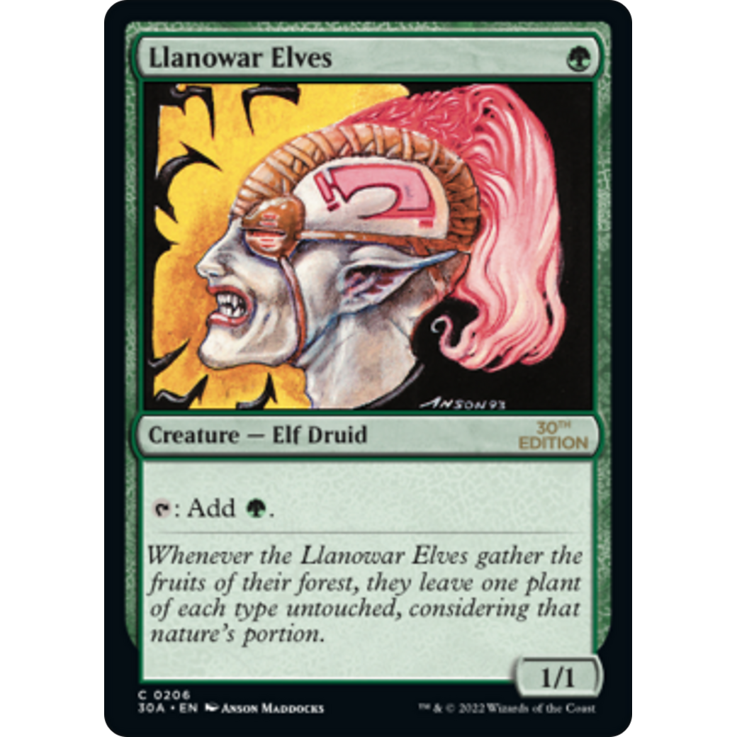 Llanowar Elves (30A-206) - 30th Anniversary Edition