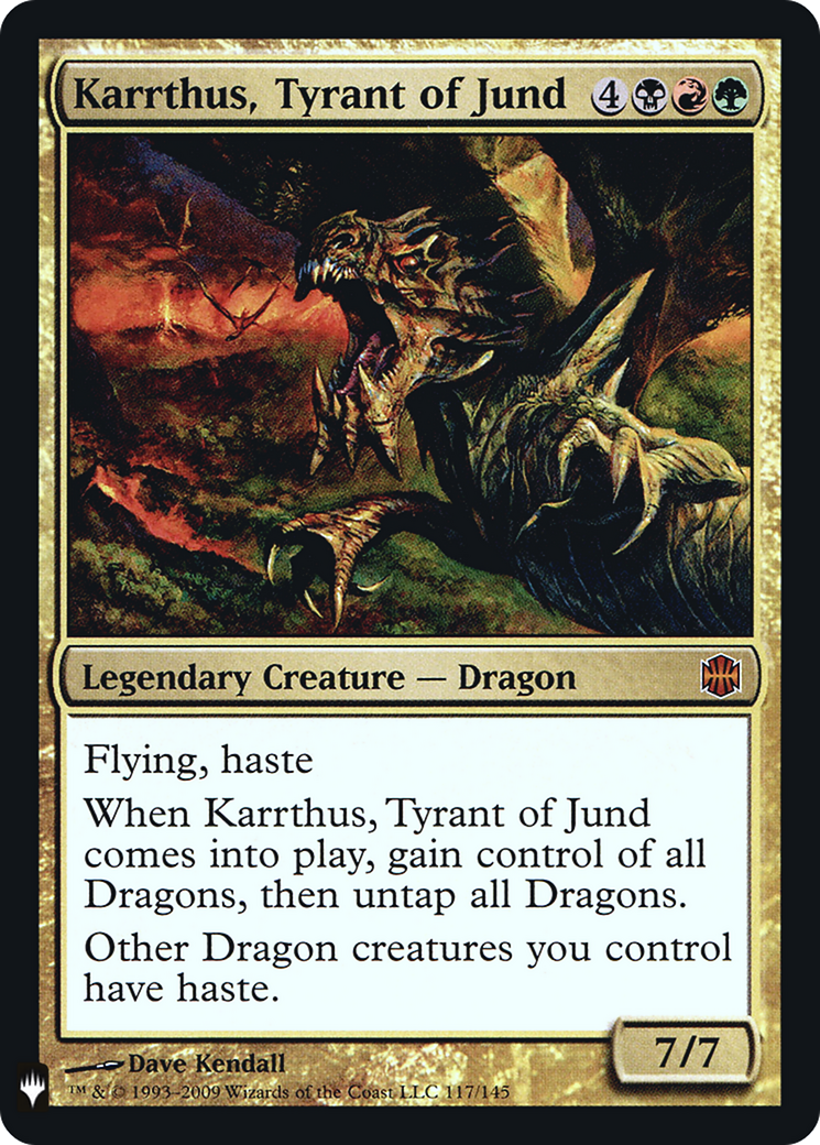 Karrthus, Tyrant of Jund (LIST-117) - The List Foil