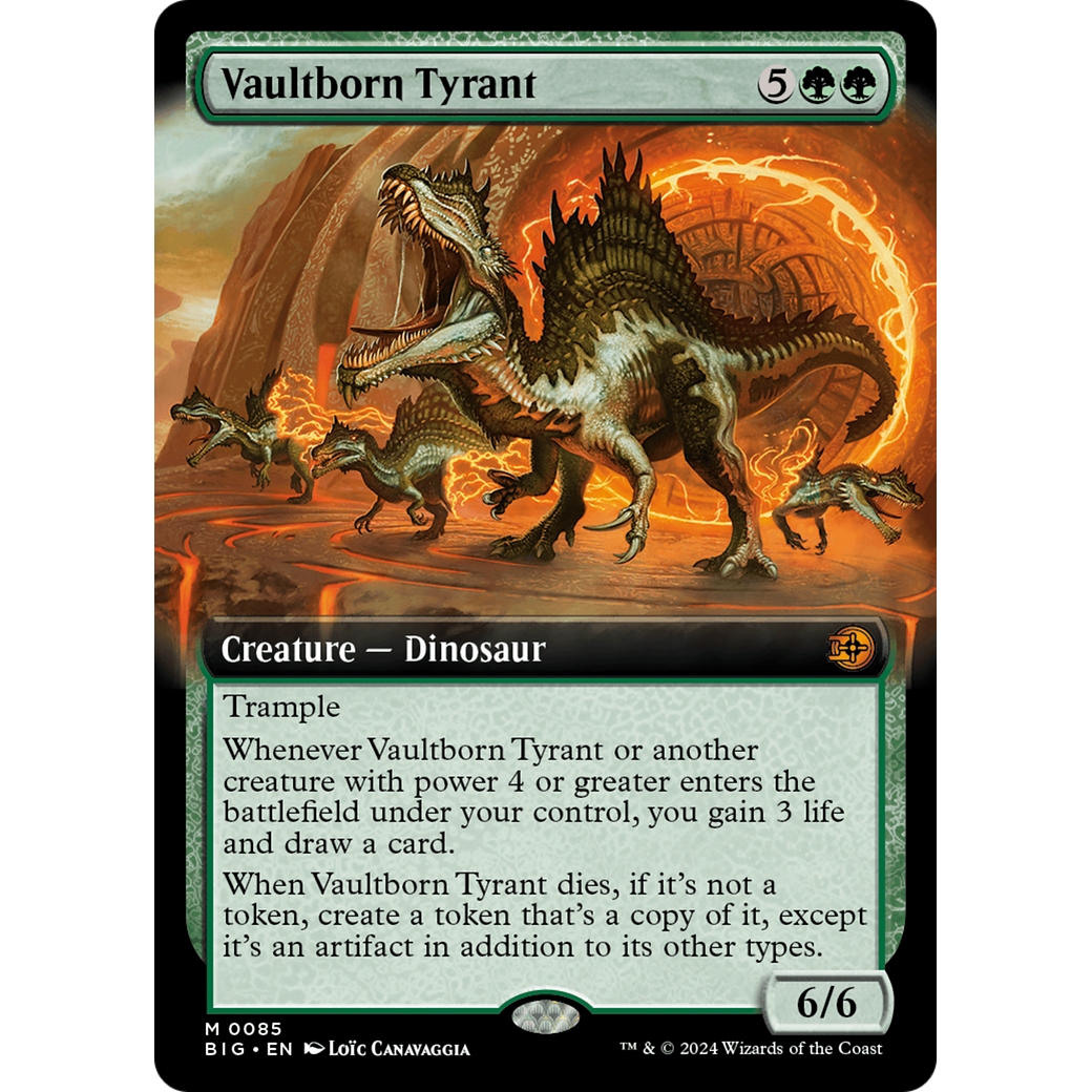 Vaultborn Tyrant (Extended Art) (BIG-085) - The Big Score: (Extended Art) Foil