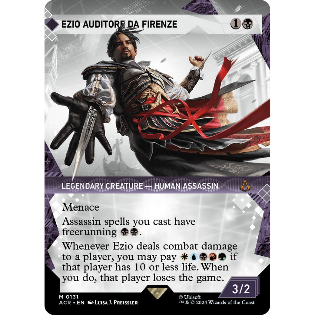 Ezio Auditore da Firenze (Showcase) (ACR-131) - Assassin's Creed: (Showcase) (Borderless) Foil