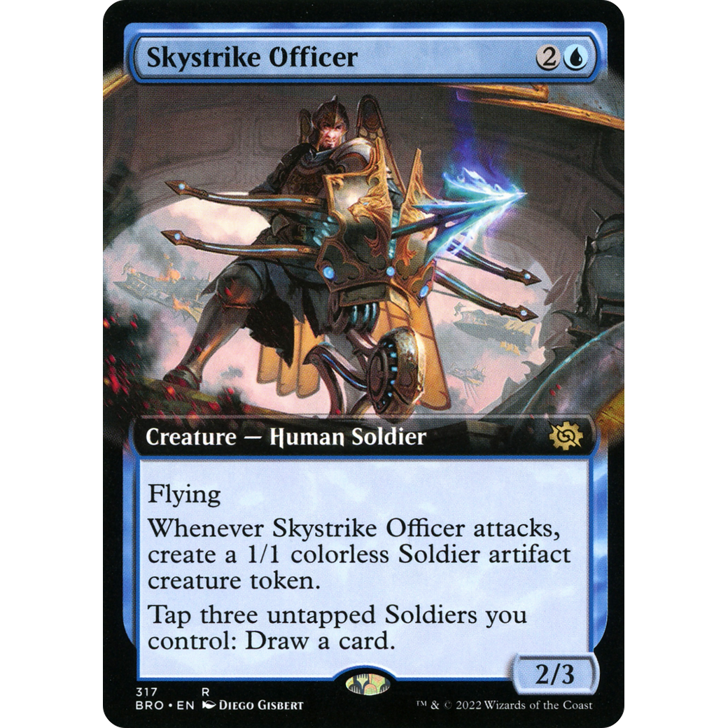 Skystrike Officer (Extended Art) (BRO-317) - The Brothers' War: (Extended Art) Foil