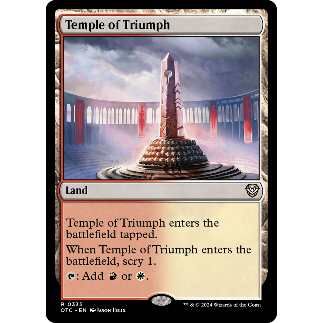 Temple of Triumph (OTC-335) - Outlaws of Thunder Junction Commander
