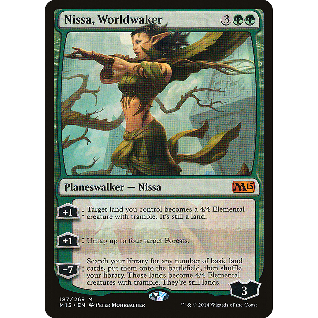 Nissa, Worldwaker (M15-187) - Magic 2015