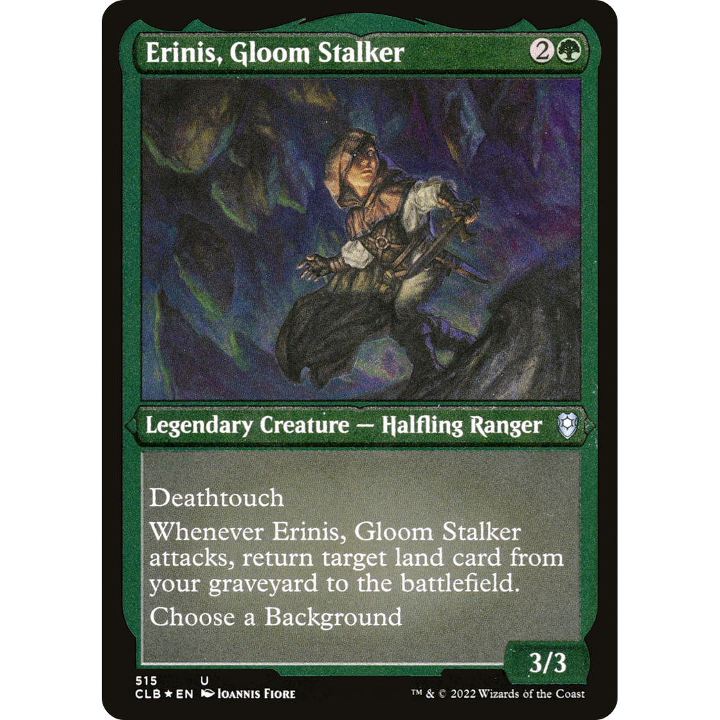 Erinis, Gloom Stalker (CLB-515) - Commander Legends: Battle for Baldur's Gate Etched Foil