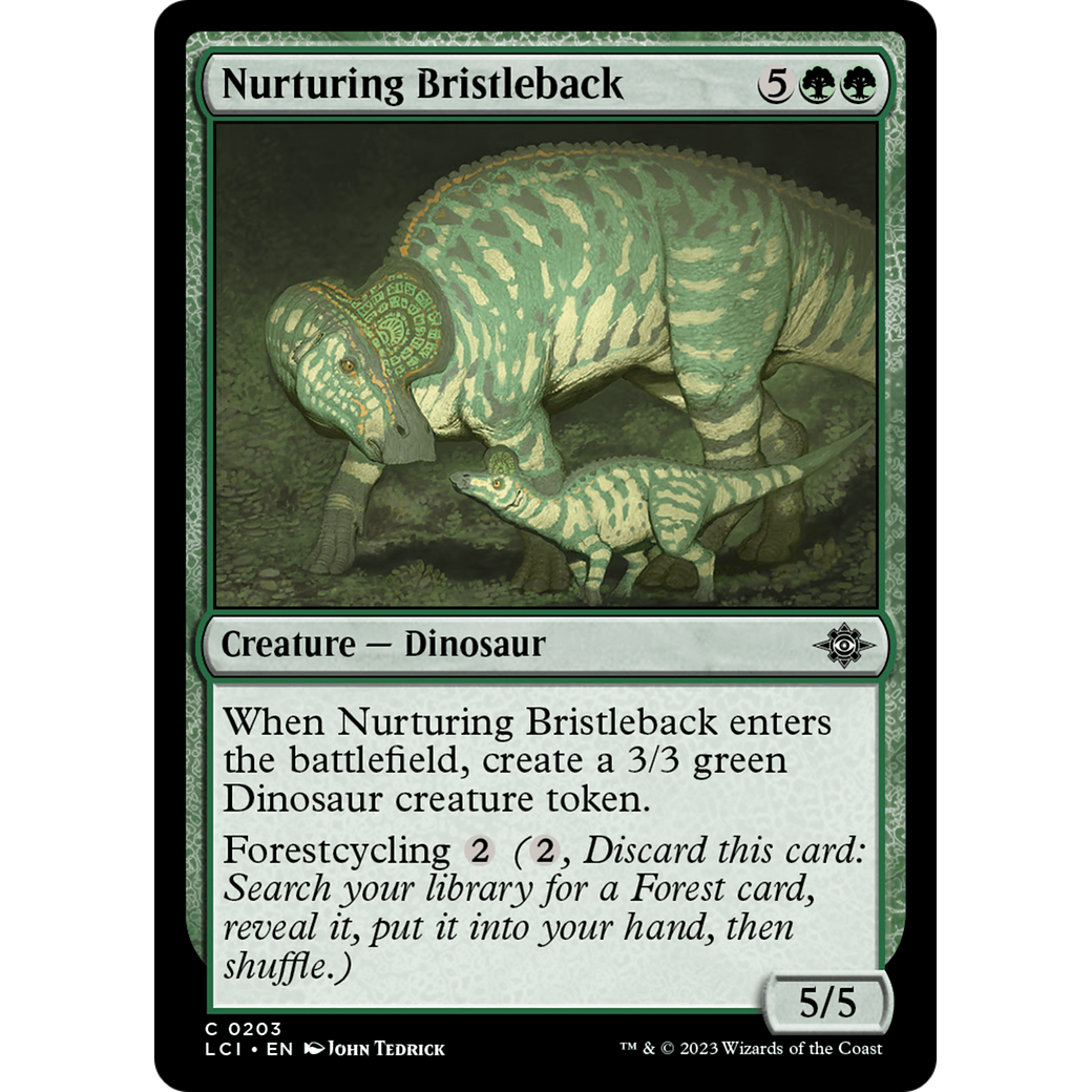 Nurturing Bristleback (LCI-203) - The Lost Caverns of Ixalan Foil