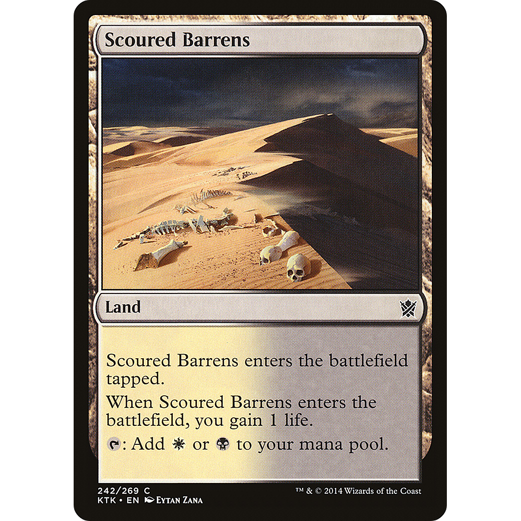 Scoured Barrens (KTK-242) - Khans of Tarkir Foil