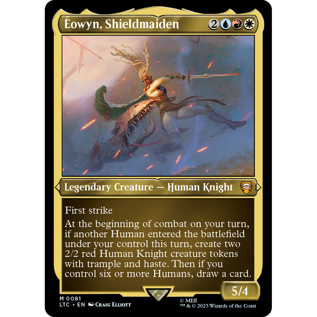 Éowyn, Shieldmaiden (LTC-081) - Tales of Middle-earth Commander Etched Foil