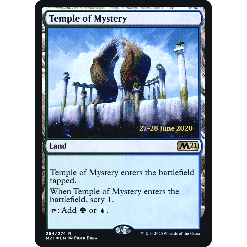 Temple of Mystery (M21) (PRE-254) - Core Set 2021 Promos Foil