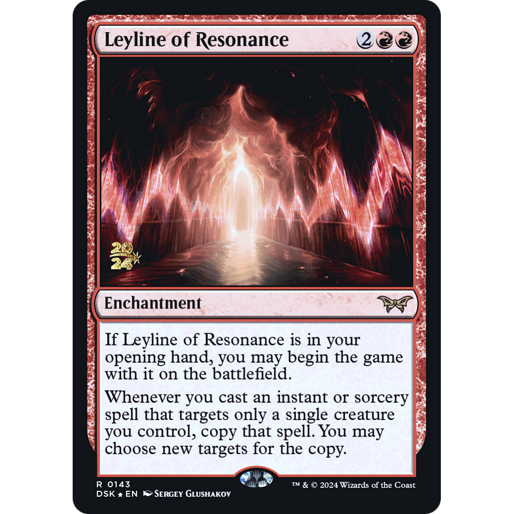 Leyline of Resonance (PRE-143S) - Duskmourn: House of Horror Promos Foil