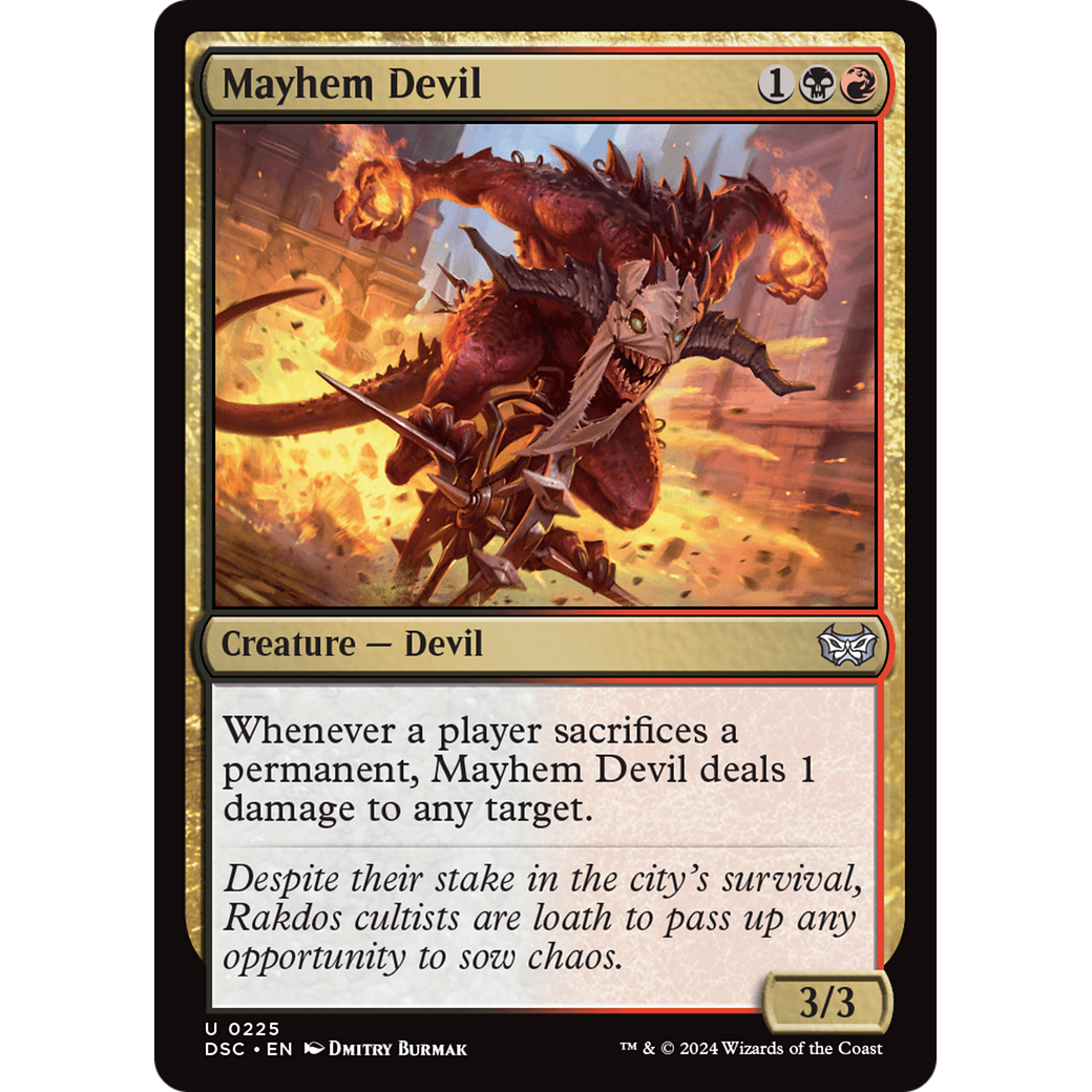 Mayhem Devil (DSC-225) - Duskmourn: House of Horror Commander